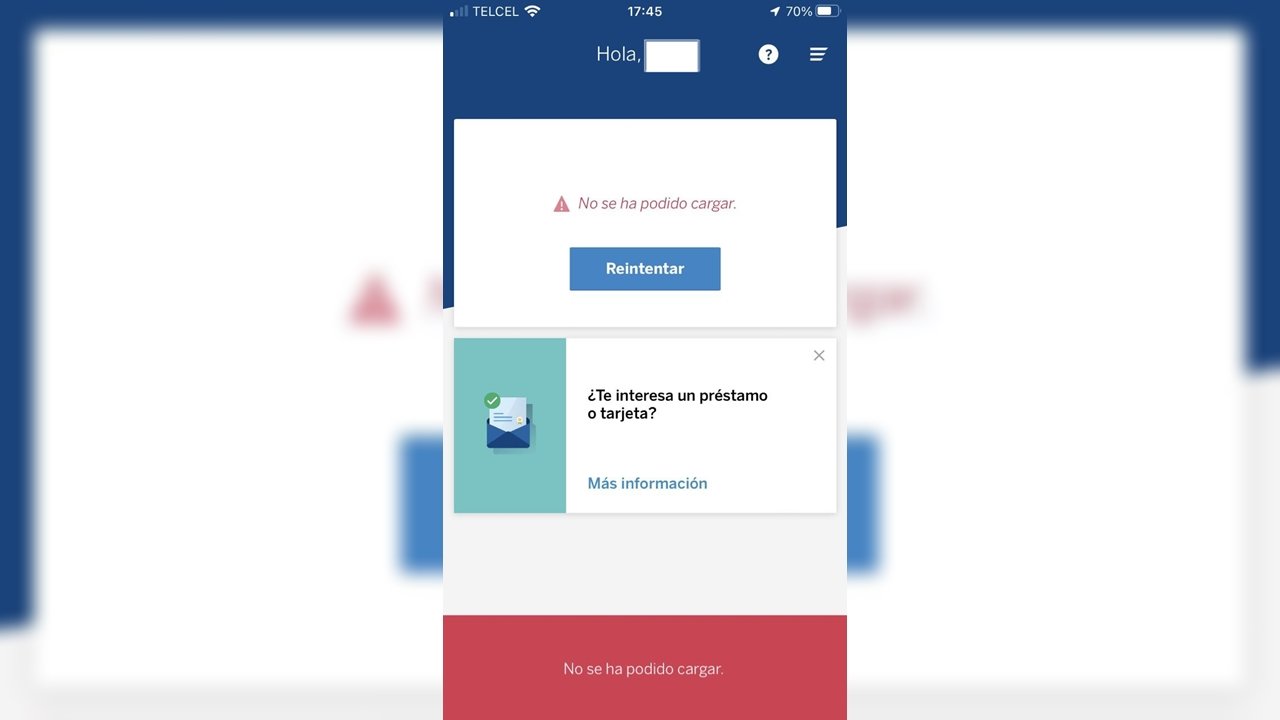 L'application BBVA échoue tous les quinze jours - Business World