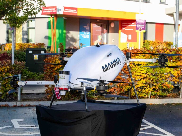Le nouvel essai de drone de Manna à Dublin teste les livraisons entre hôpitaux